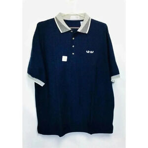 Vintage Munsingwear Penguin Mens Navy Blue Cotton‎ Golf Polo Shirt Size XL NWT